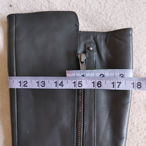 ๐ฏ% Genuine Leather Black Knee High boots - Nine West - Picture 12 of 16